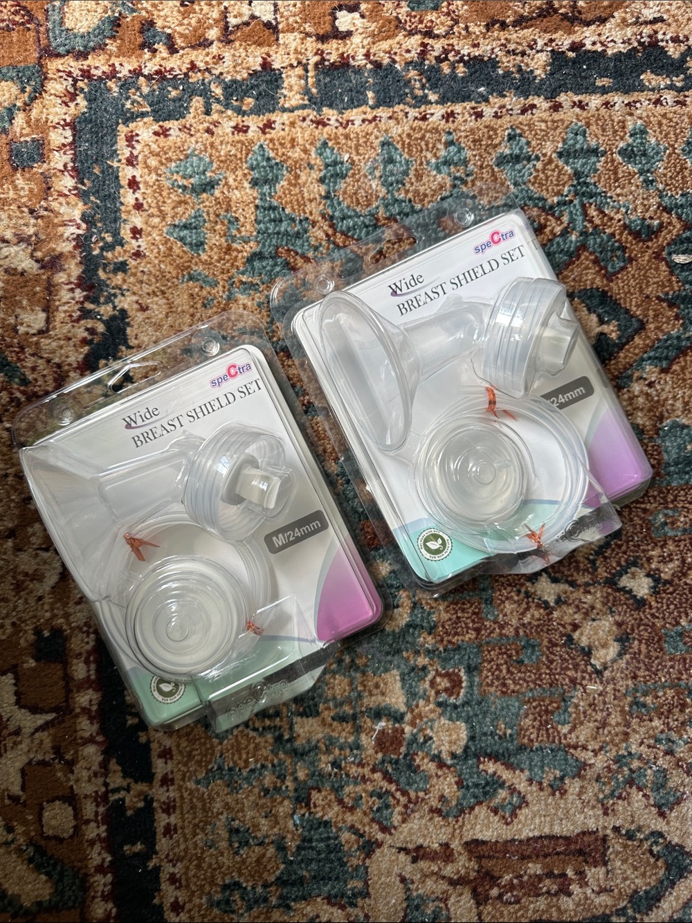 Spectra Wide Breast Shield Set - Clear (24mm)